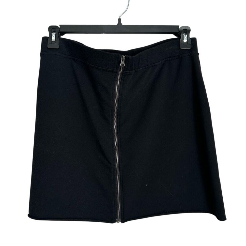 Sundays Three Black Zipper Down Mini Skirt Women's Large